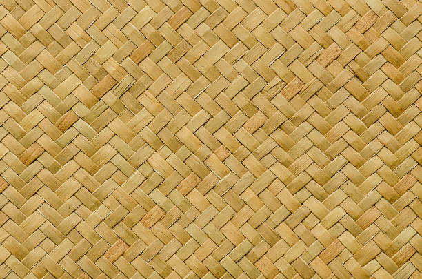 pattern nature background of handicraft weave texture wicker traditional thai style pattern nature background of brown handicraft weave texture wicker surface for furniture material interlace format stock pictures, royalty-free photos & images