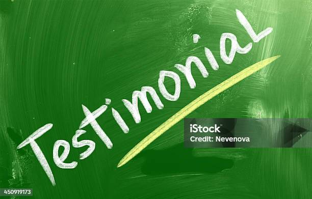 Concepto De Testimonios Foto de stock y más banco de imágenes de Admiración - Admiración, Analizar, Certificado