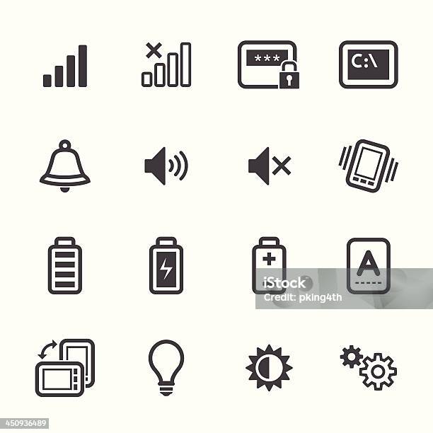 Icônes De Téléphone Mobile Vecteurs libres de droits et plus d'images vectorielles de Bruit - Bruit, Choix, Cloche