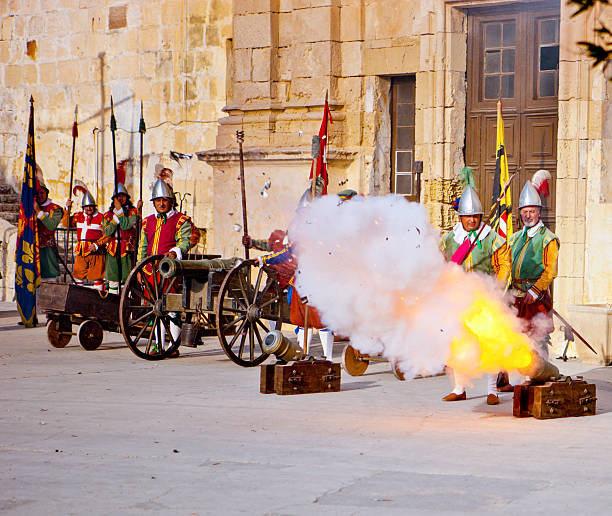 istock Maltese Knights firing a canon 450942491