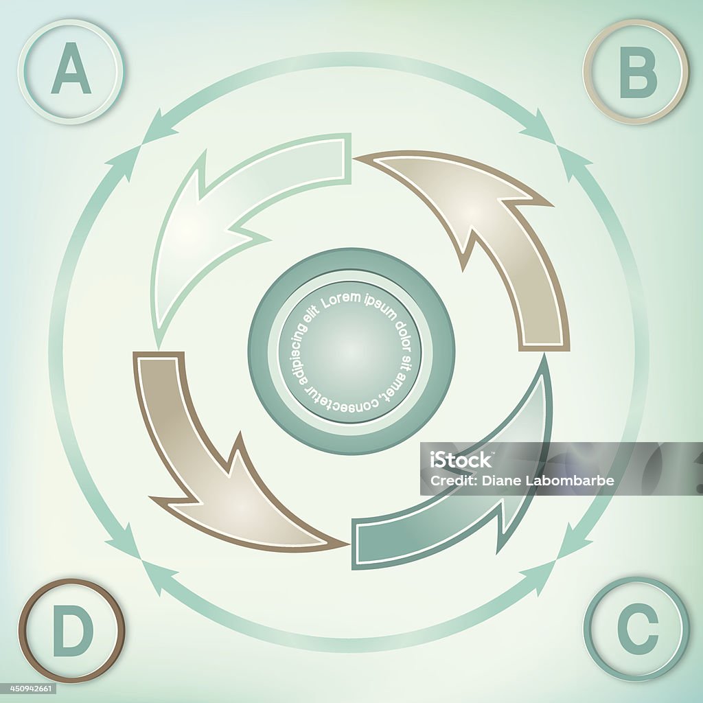 Frecce infografica opzione - arte vettoriale royalty-free di Alla moda