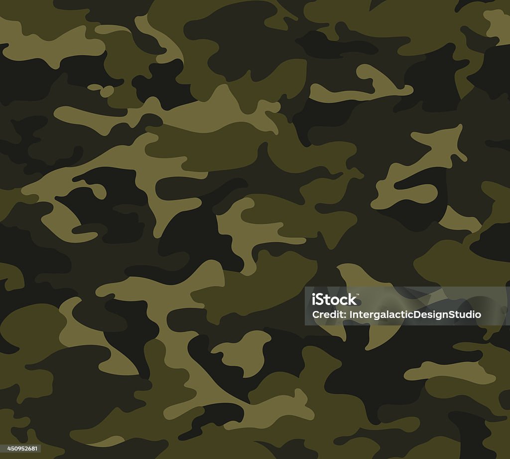 Forest Camo Pattern Repeat Seamless, fully repeating pattern tile.  The colors are applied as Global Swatches, so you can quickly adjust the colors through the Swatches palette in Illustrator. Camouflage stock vector