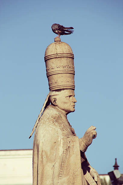 istock Statue near Palermo Cathedral, Sicily island, Italy. 450953493