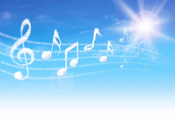Sky Note Notes 2,700+ Blue Musical Background With Notes Stock Illustrations, Royalty ...