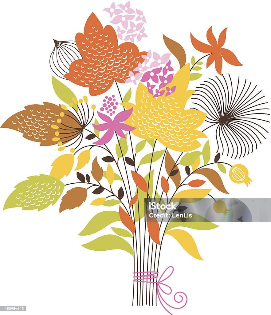 autumn floral bouquet Autumn stock vector