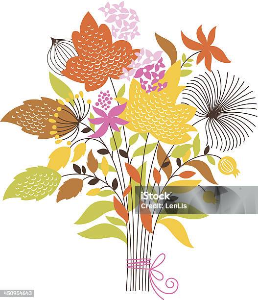 Autumn Floral Bouquet Stock Illustration - Download Image Now - Autumn, Beauty, Beauty In Nature