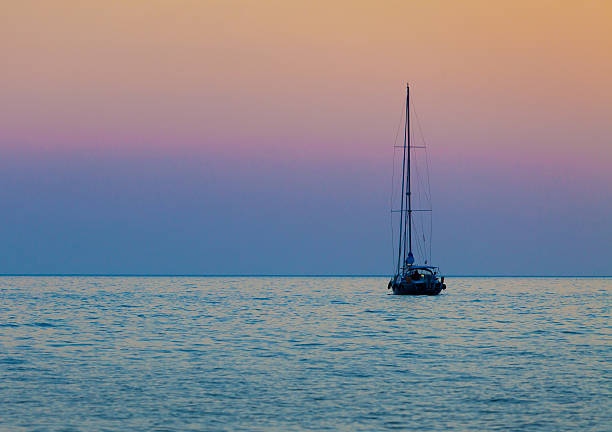 istock Summer seascape with luxury yacht 450964213