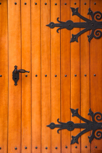 istock Massive wooden doors 450968019