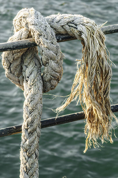 Knot To Thick Rope stock photo