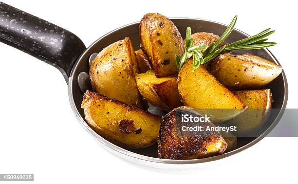 Batata Frita Wth Rosmarin - Fotografias de stock e mais imagens de Alecrim - Alecrim, Alimentação Saudável, Amarelo