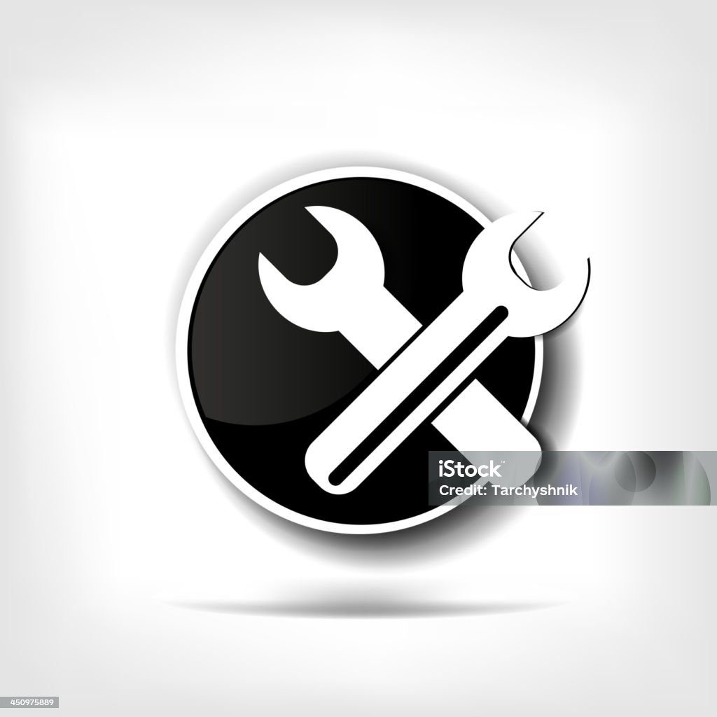 Vecteur de réparation icône web - clipart vectoriel de Accorder un instrument libre de droits