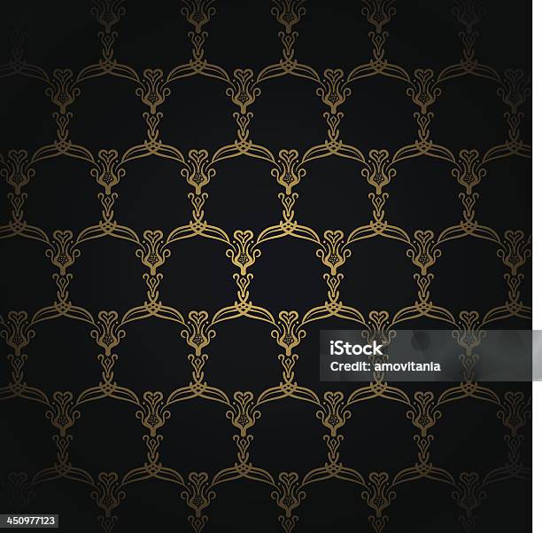 Royal Modern Pattern Background Golden Royal Pattern On Navy Blue Background Stock Illustration ...
