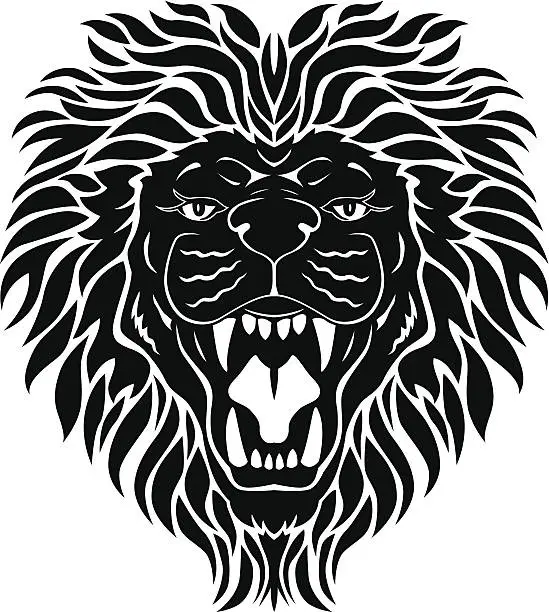Vector illustration of lion head