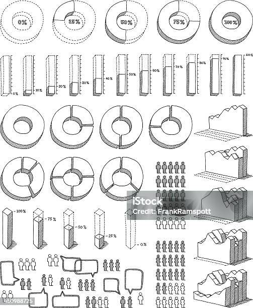 インフォグラフィック要素の描出 - 図画のベクターアート素材や画像を多数ご用意 - 図画, 円グラフ, グラフ