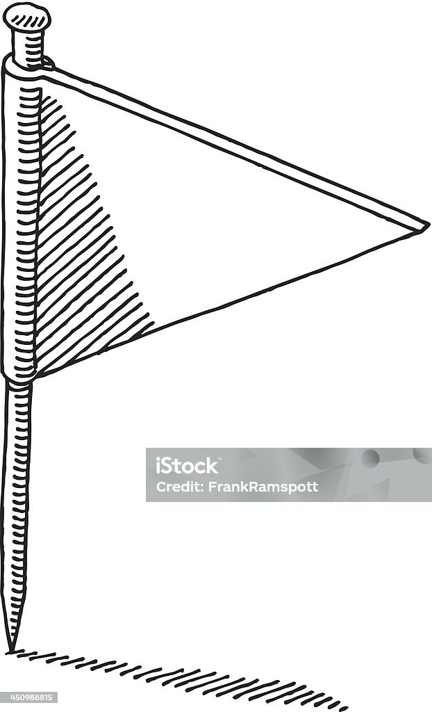 Location Flag Pin Drawing Hand-drawn vector drawing of a Location Flag Pin. Black-and-White sketch on a transparent background (.eps-file). Included files: EPS (v8) and Hi-Res JPG. Attached stock vector