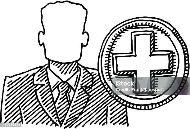 Homme Daffaires De Dessin De Symbole De Recrutement Vecteurs libres de droits et plus d'images vectorielles de Adulte