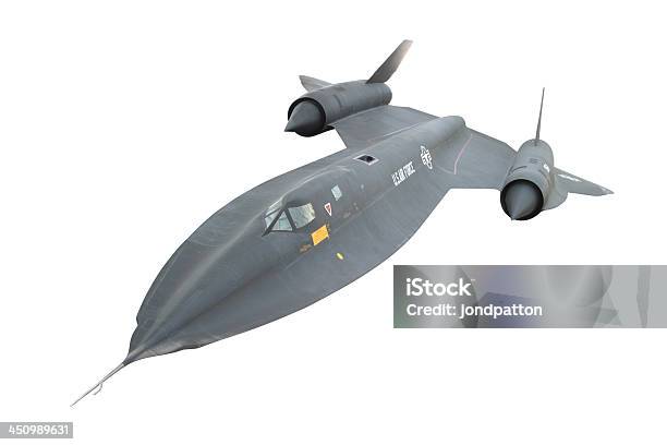 Sr71 Blackbird With Clipping Path Stock Photo - Download Image Now - Lockheed SR-71 Blackbird, Air Vehicle, Airplane