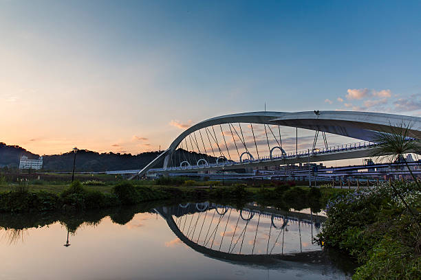 istock bridge at sunset in Taipei 450990751