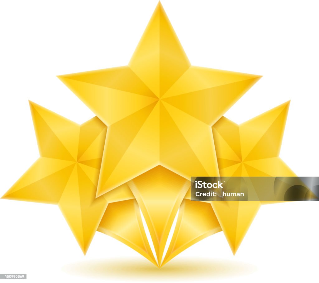 Stars - clipart vectoriel de Badge libre de droits