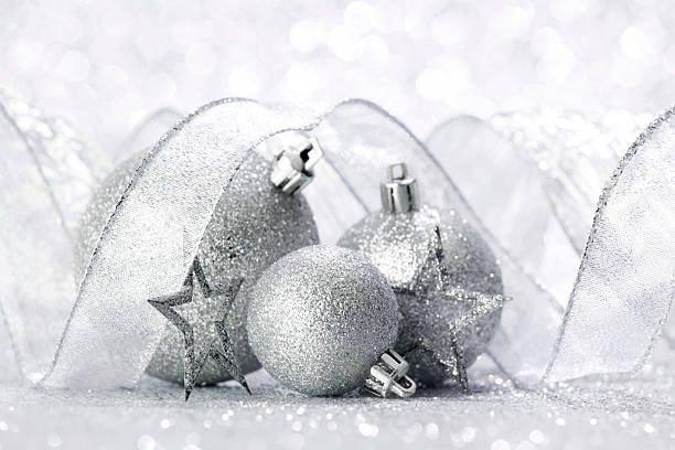 istock Christmas balls and ribbons 450991487