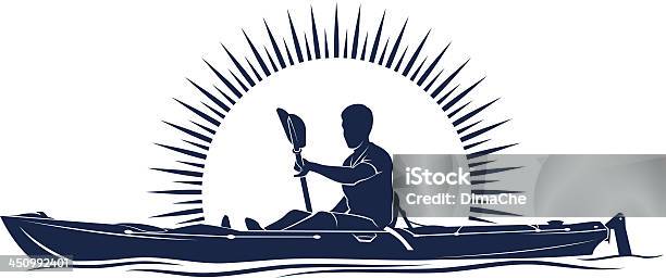 Ilustración de Paseos En Kayak y más Vectores Libres de Derechos de Kayak - Barco de remos - Kayak - Barco de remos, Kayak - Piragüismo y canotaje, Agua