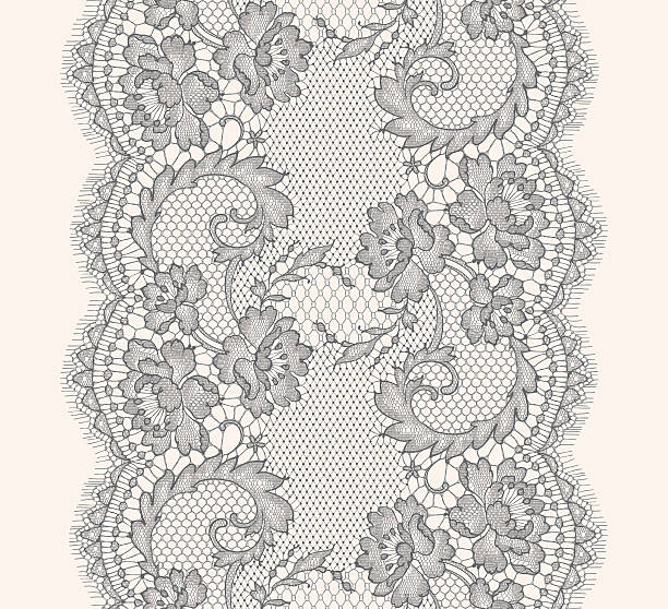 Gray Lace Ribbon Vertical Seamless Pattern. http://i.istockimg.com/file_thumbview_approve/23751603/1/stock-illustration-23751603-.jpg black lace stock illustrations