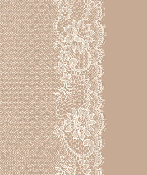 ilustrações de stock, clip art, desenhos animados e ícones de padrão de renda sem costura vertical. - wedding rose lace backgrounds