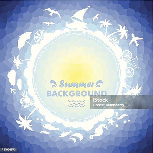 Summer Vacation Background Stock Illustration - Download Image Now - Abstract, Animal Markings, Backgrounds