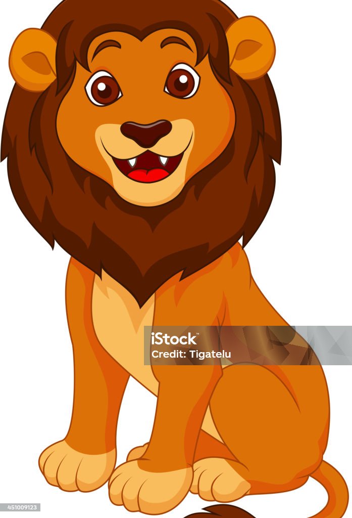 Funny Lion Cartoon Stock Illustration - Download Image Now - Lion - Feline,  Happiness, Animal - iStock