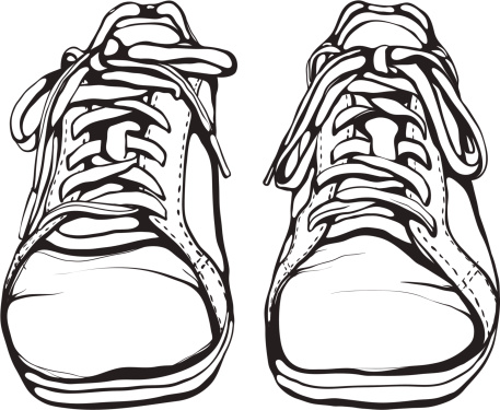Sports footwear vector illustration. EPS8.