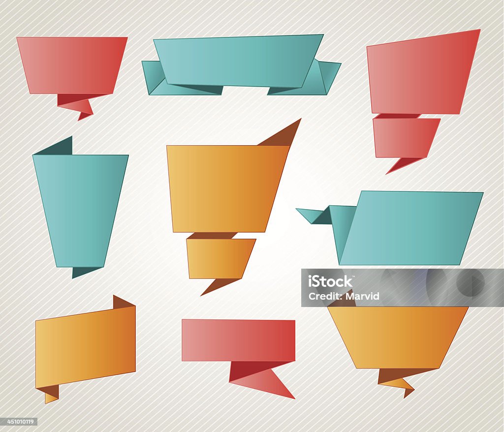 origami banery - Grafika wektorowa royalty-free (Abstrakcja)