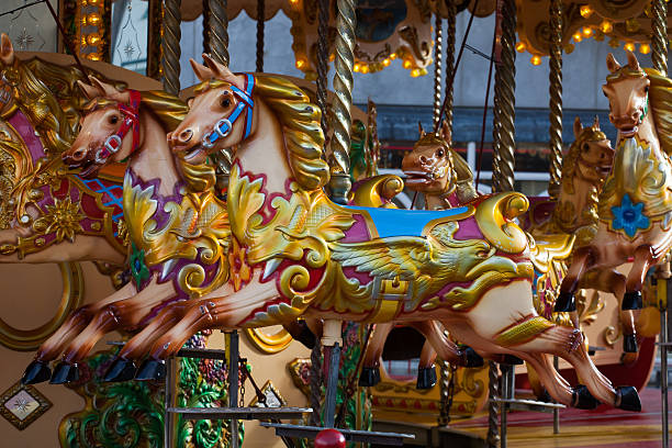 istock Carrousel or Merry-go-round Galloping Horses 451013987