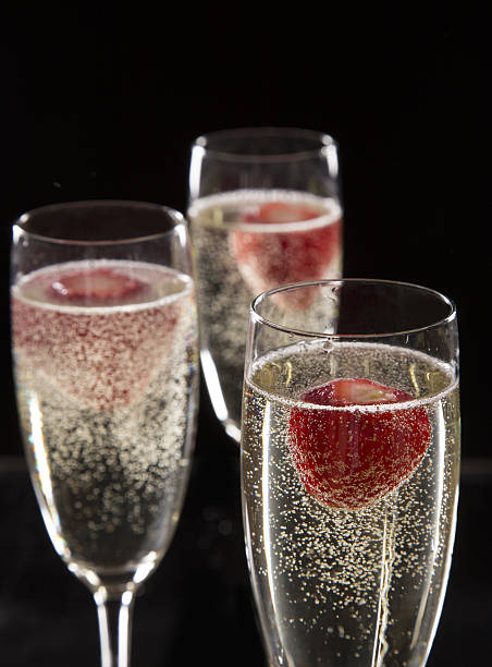 istock Pair of champagne flutes 451014057