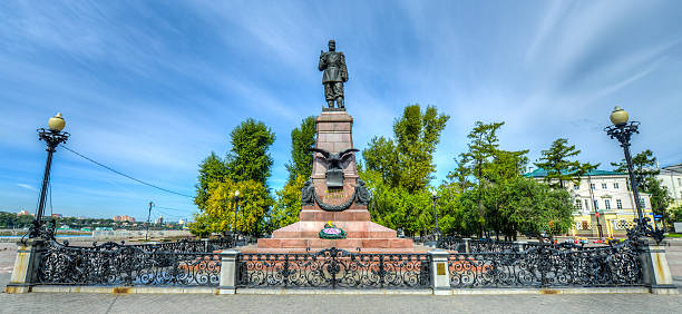 istock Monument to Emperor Alexander III in Irkutsk Russia 451014467