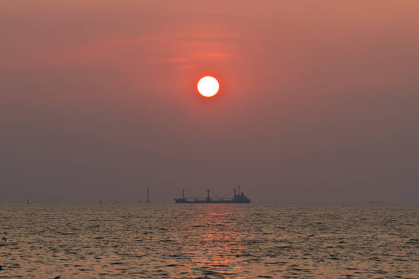istock Boat and ocean, in the evening 451015579