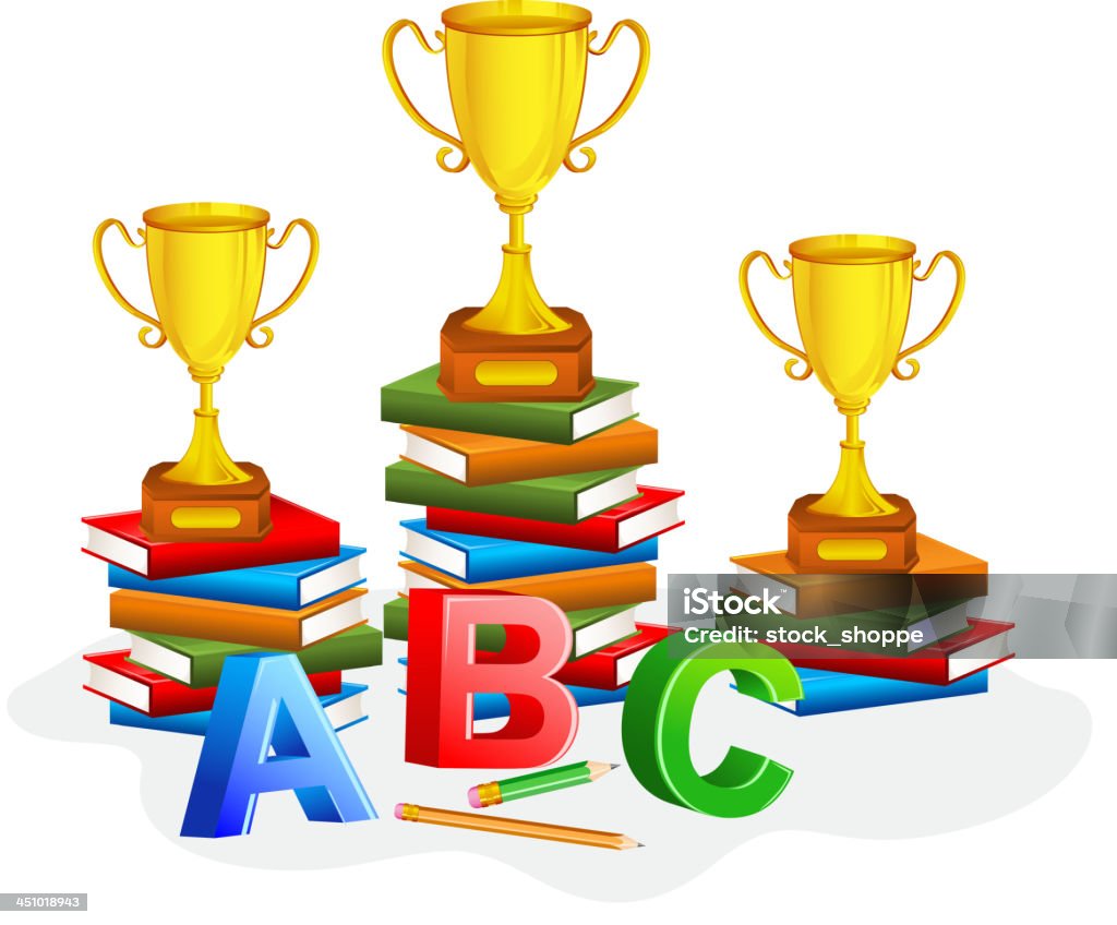 Trophée sur réservation - clipart vectoriel de Apprentissage libre de droits