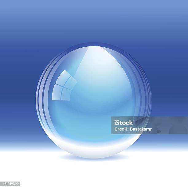 Globo Di Neve Di Vettore Vuoto Trasparente - Immagini vettoriali stock e altre immagini di Sfera di cristallo - Sfera di cristallo, Blu, Arredamento