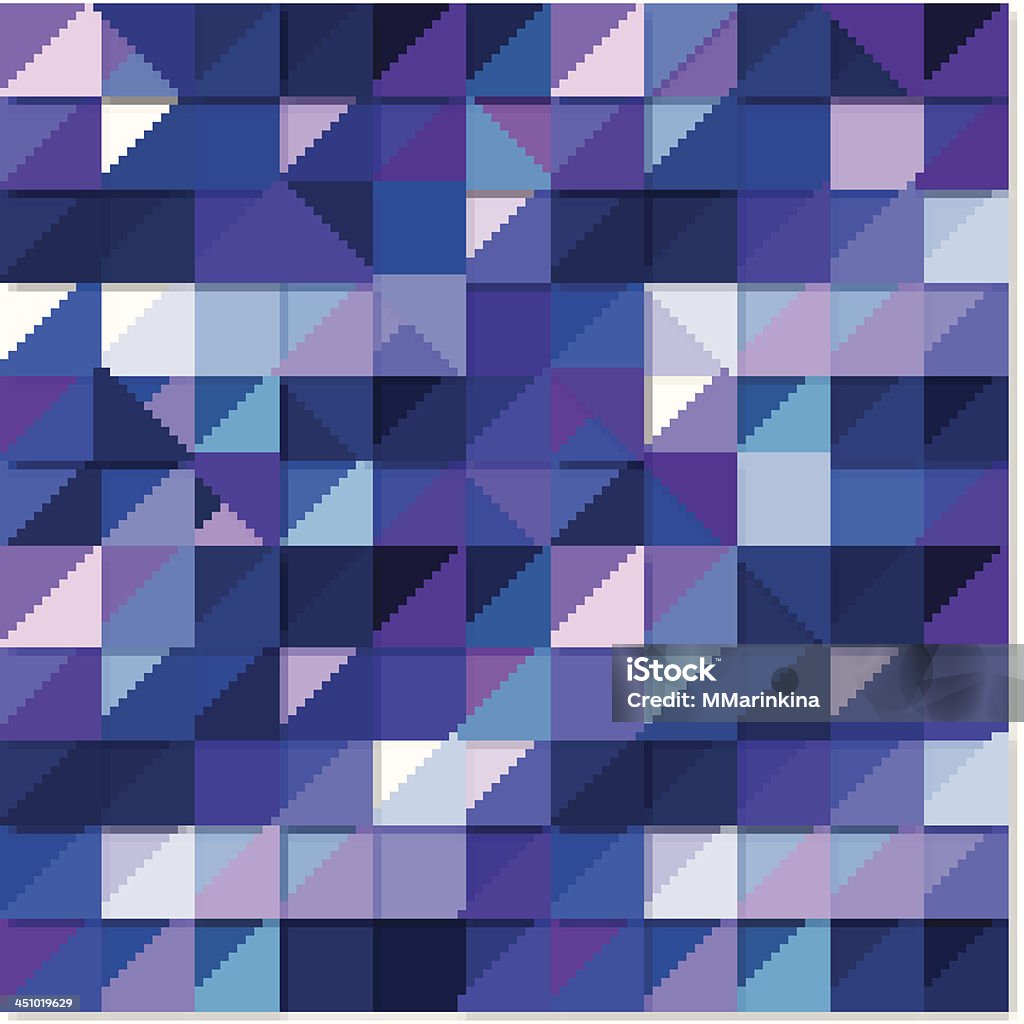 origami quadrado de plano de fundo azul e roxo - Royalty-free Abstrato arte vetorial