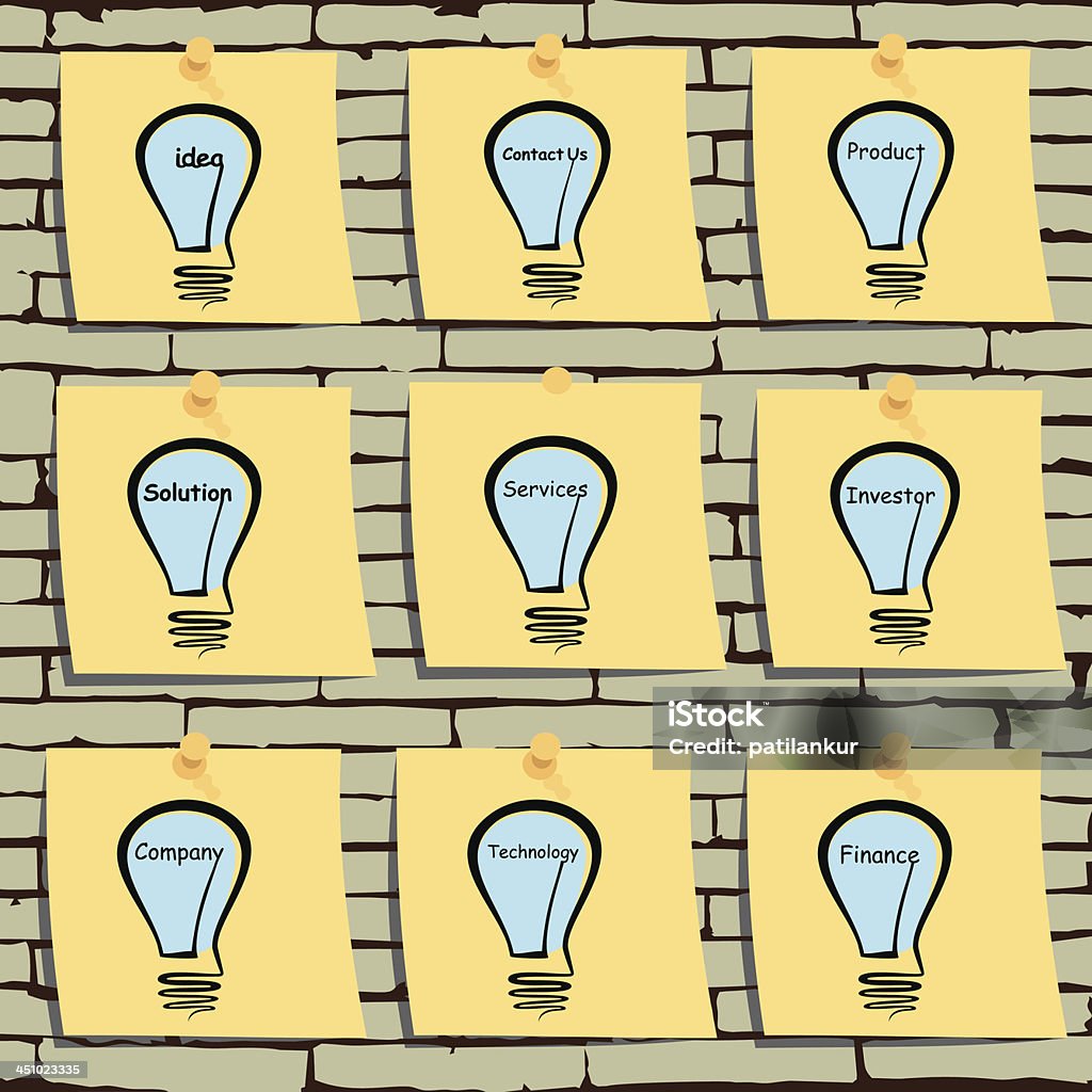 Paper Note Same Less Paper Note Stock Illustration - Download Image Now - Attached ...