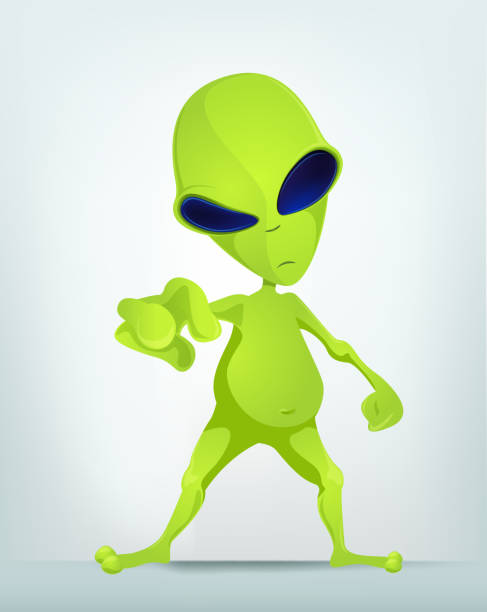illustrations, cliparts, dessins animés et icônes de drôle extraterrestre - mascot alien space mystery