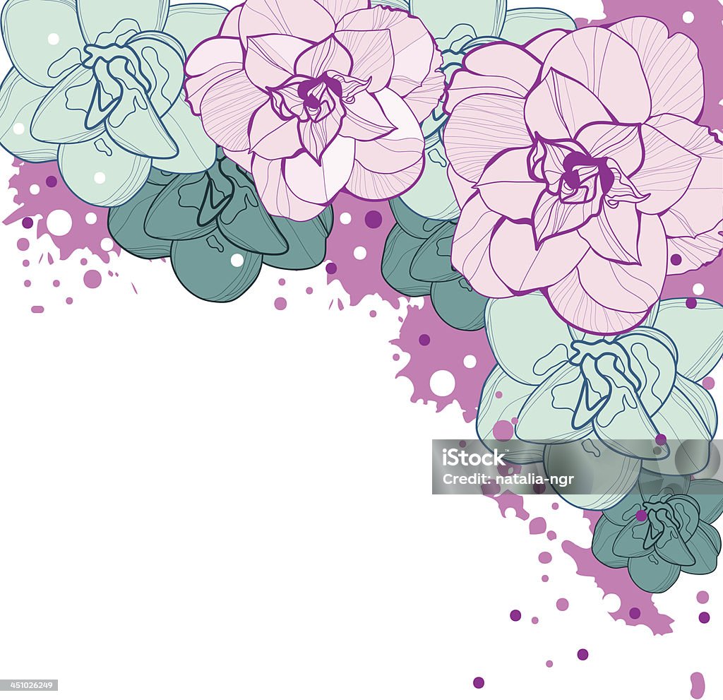 Vettore sfondo floreale, elemento di design - arte vettoriale royalty-free di Art Déco