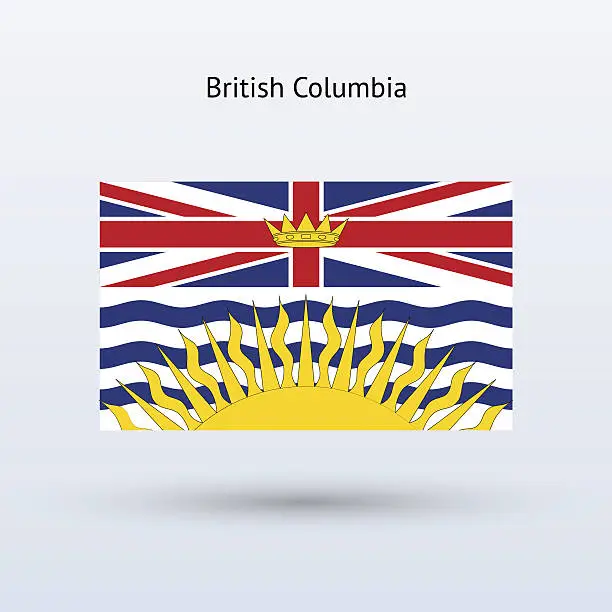 Vector illustration of Province of British Columbia (Canada)