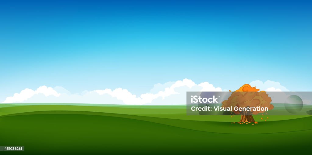 Champ paysage - clipart vectoriel de Agriculture libre de droits