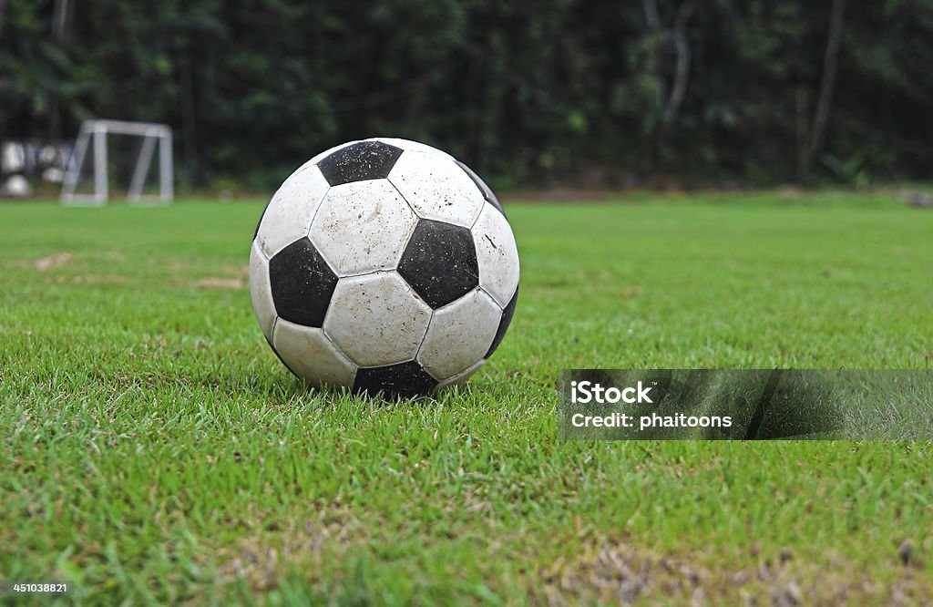 Fußball auf dem grünen Gras - Lizenzfrei Aktivitäten und Sport Stock-Foto