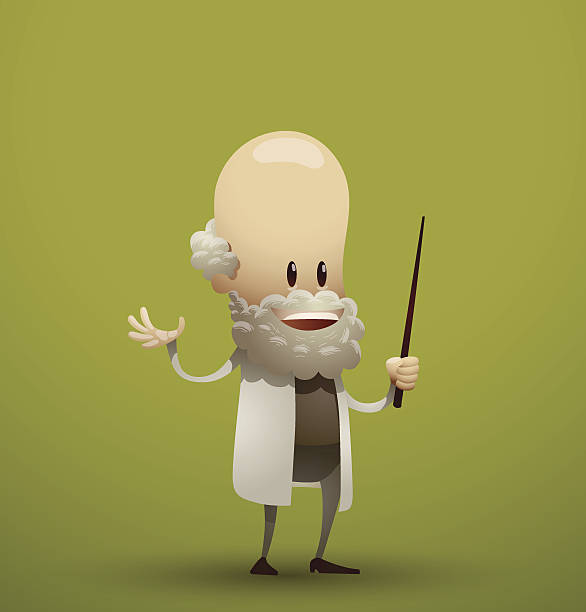 Bald Cartoon Scientist Stock Illustration - Download Image Now - A Helping  Hand, Adult, Art - iStock
