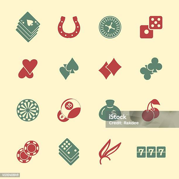 Casino Gambling Icons Color Series Eps10 Stock Illustration - Download Image Now - Slot Machine, Dice, Poker - Card Game