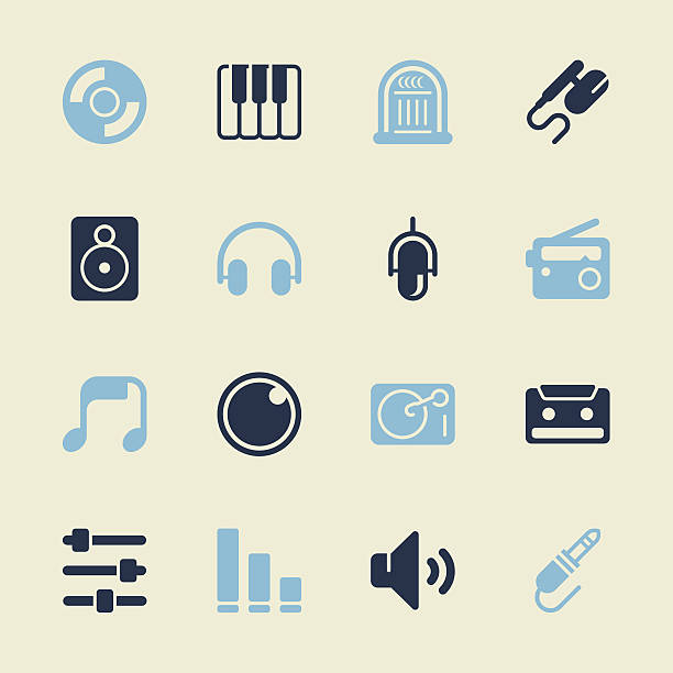 musik und sound-icons-color-serie/eps10 - jukebox icon stock-grafiken, -clipart, -cartoons und -symbole