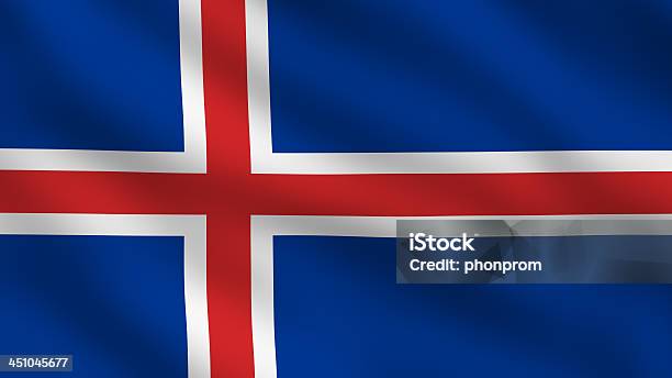 Icelandic Flag Stock Photo - Download Image Now - Curve, Europe, Flag