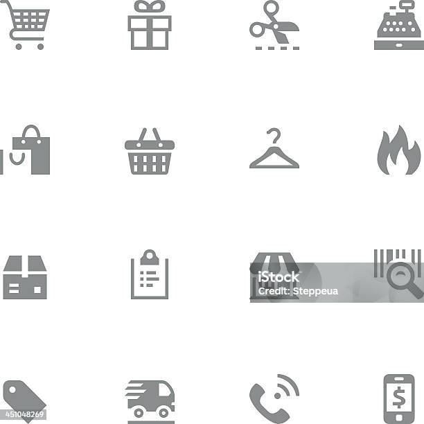 Shopping Symbole Stock Vektor Art und mehr Bilder von Icon - Icon, Computergrafiken, Coupon