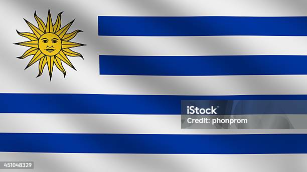 Bandera De Uruguay Foto de stock y más banco de imágenes de América del Sur - América del Sur, Bandera, Bandera de Uruguay